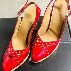 Stuart Weitzman Red Heels Shoes sz 6M